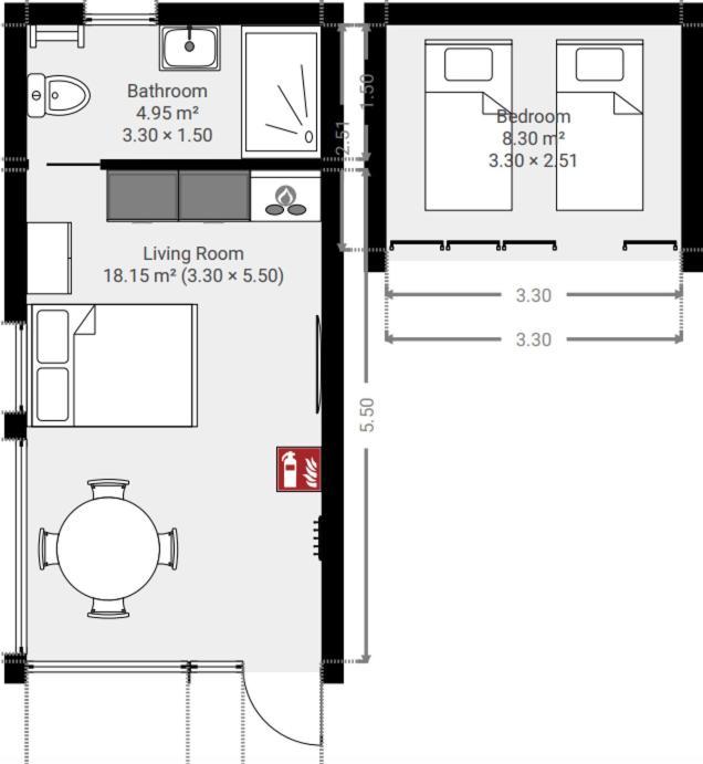 Апартаменти Tiny House - Optioneel Met Hottub Доккюм Екстер'єр фото